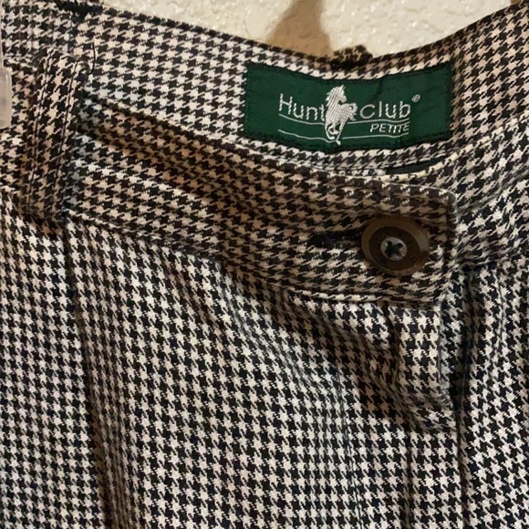 Hunter Club Size 14P Houndstooth Black and White Pants!!! - Picture 3 of 5